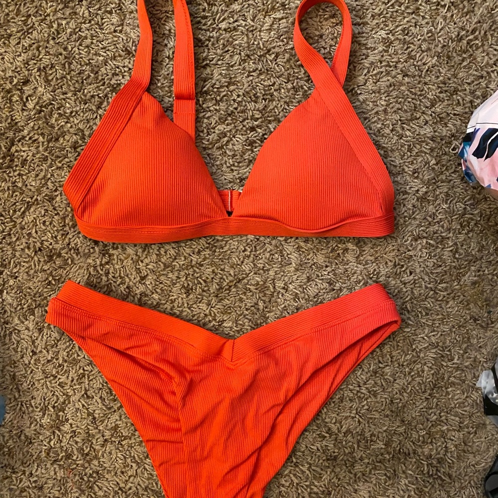 Red shein bikini. Never worn
